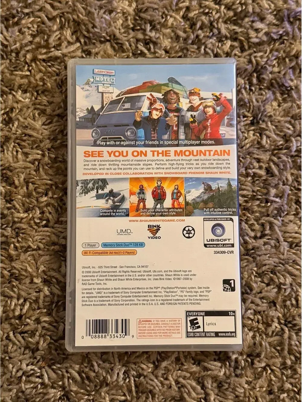 Shaun White Snowboarding for PSP